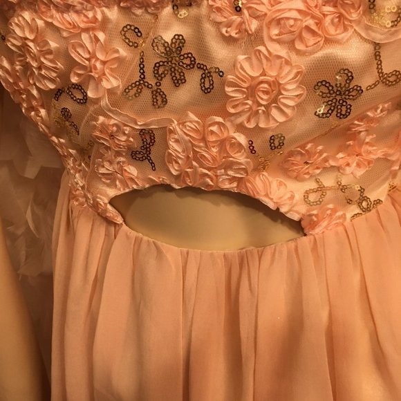 ADORABLE vintage peach baby doll style FAIRY DRESS! - Picture 11 of 16